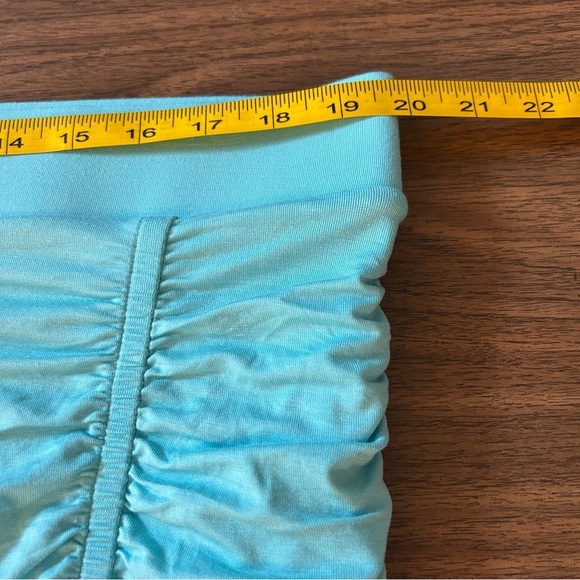 NWT Torrid Aqua Gathered Pencil Skirt - Picture 6 of 8